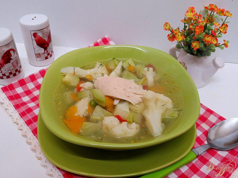 Фото приготовление рецепта: Суп овощной без картофеля шаг №8
