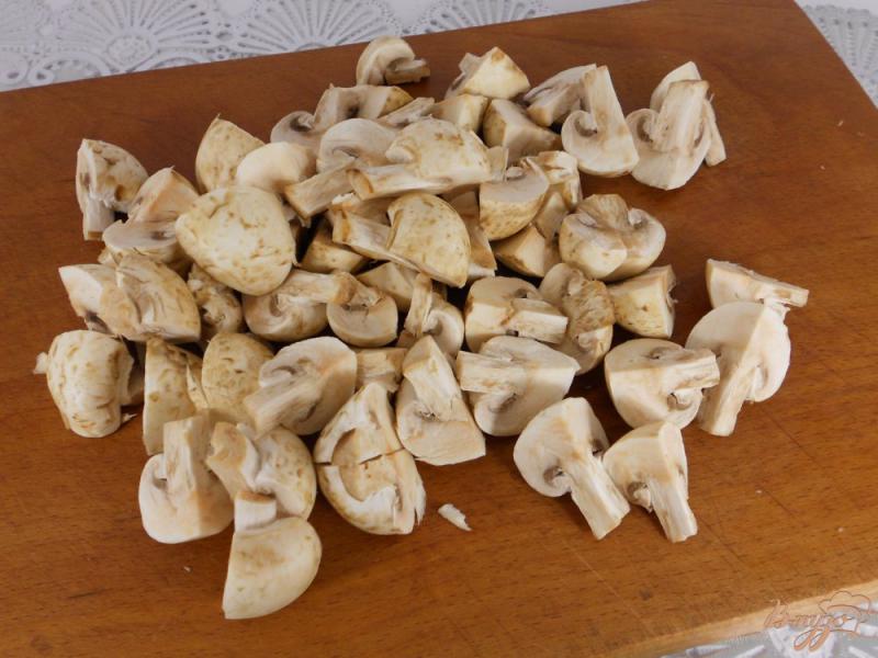 Фото приготовление рецепта: Сметанные галушки с грибной поджаркой шаг №6