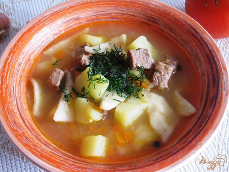 Фото приготовление рецепта: Узбекский суп «Манчиза» шаг №13