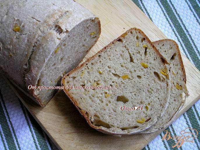 Фото приготовление рецепта: Кукурузный хлеб с овсяными хлопьями шаг №5