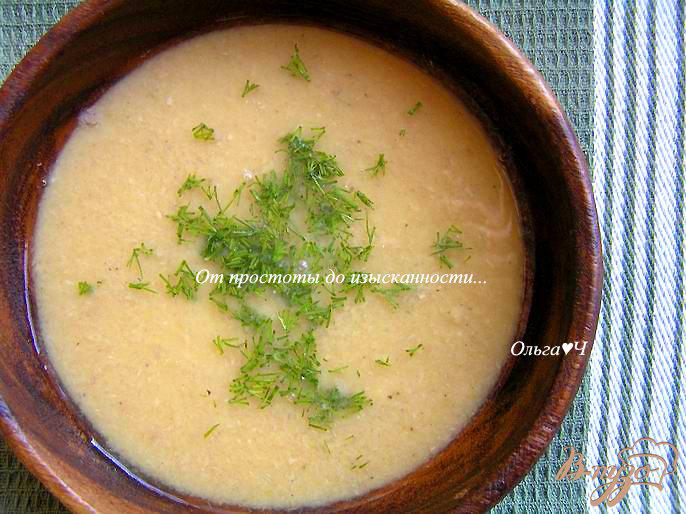 Фото приготовление рецепта: Гороховый суп-пюре с сайрой шаг №6