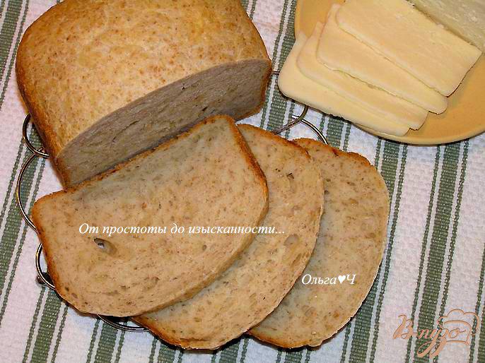 Фото приготовление рецепта: Сырный хлеб с пшеничными отрубями шаг №6
