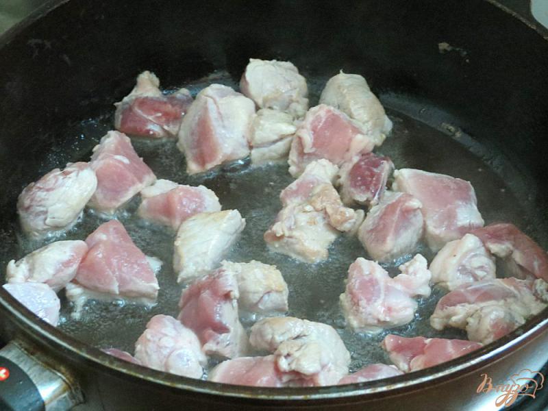 Фото приготовление рецепта: Рагу со свининой и брокколи шаг №7