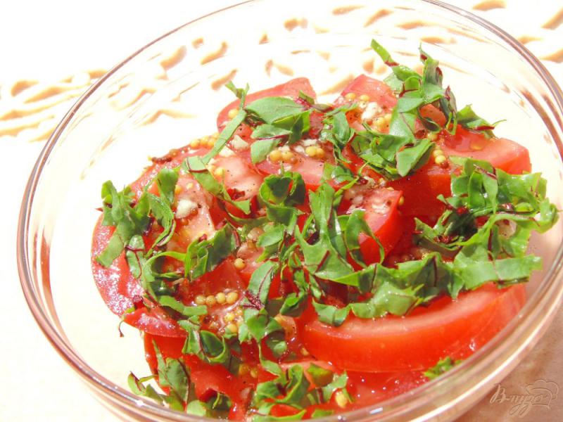Фото приготовление рецепта: Маринованные помидоры за пол часа шаг №5
