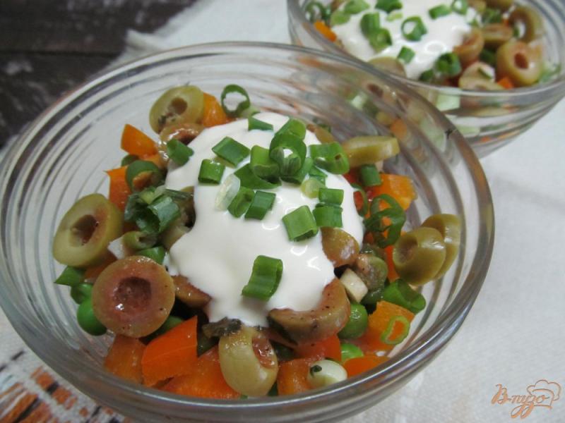 Фото приготовление рецепта: Многослойный мексиканский салат шаг №5