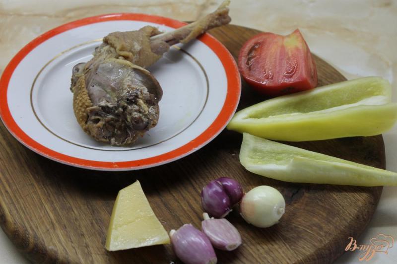 Фото приготовление рецепта: Лаваш с курицей  и жаренными овощами шаг №2