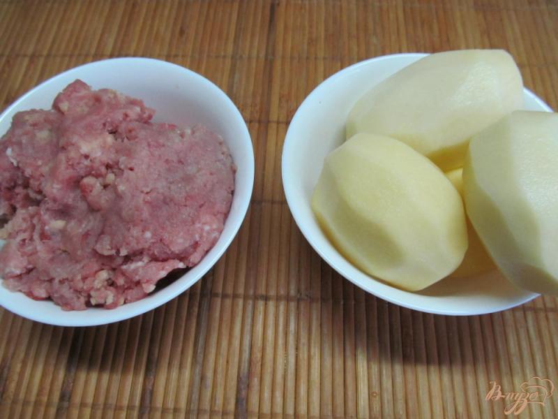 Фото приготовление рецепта: Блюдо для студента из картофеля и фарша шаг №1