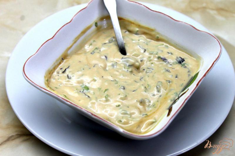 Фото приготовление рецепта: Универсальный соус из свежим базиликом к мясу и картофелю шаг №7