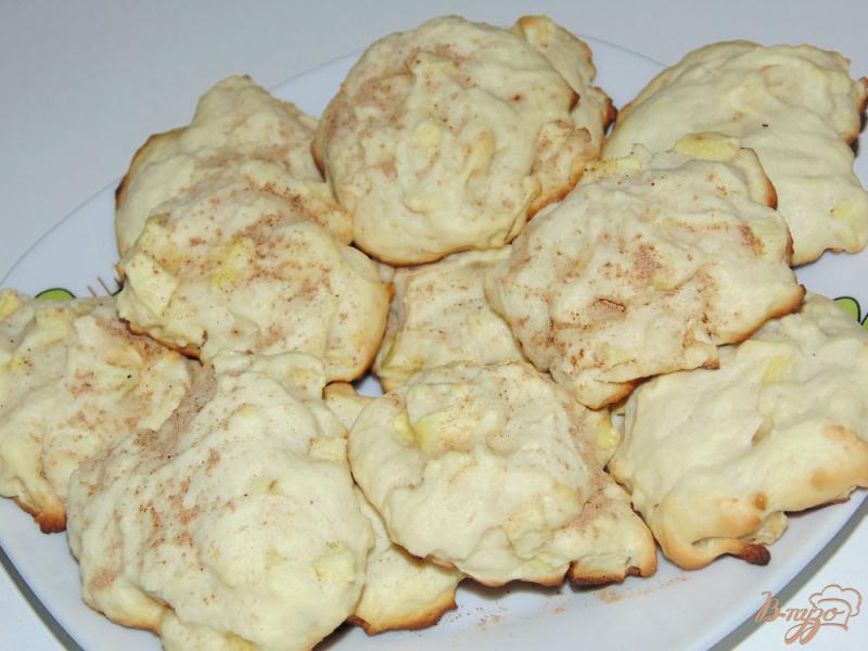 Фото приготовление рецепта: Творожно-яблочное печенье шаг №6
