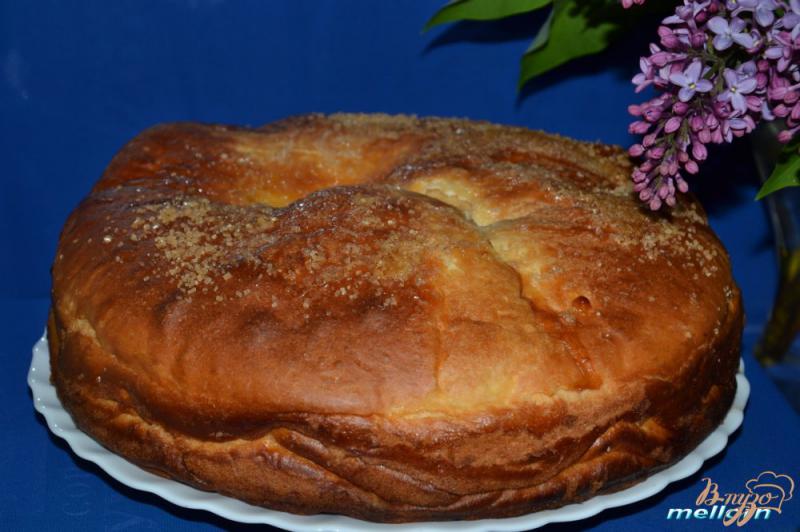 Фото приготовление рецепта: Пирог с абрикосовым джемом шаг №7