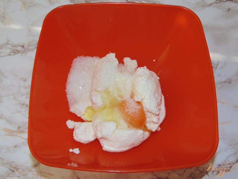 Фото приготовление рецепта: Творожная запеканка с сушеной клюквой шаг №1