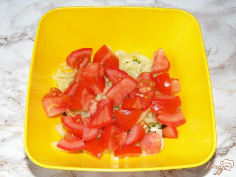 Фото приготовление рецепта: Салат со сладким перцем шаг №3