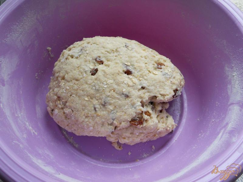 Фото приготовление рецепта: Овсяное печенье с изюмом шаг №3