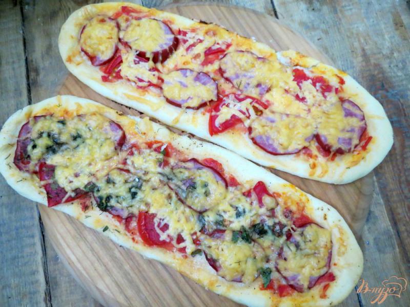 Фото приготовление рецепта: Пицца порционная шаг №8