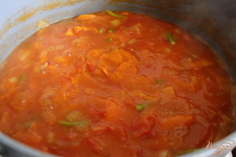 Фото приготовление рецепта: Абрикосовый соус на зиму шаг №7