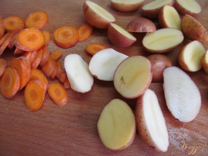 Фото приготовление рецепта: Овощное рагу с цветной капустой в мультиварке шаг №2