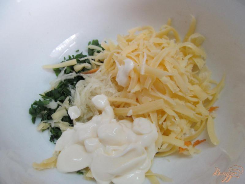 Фото приготовление рецепта: Закуска из баклажана с овощами шаг №7