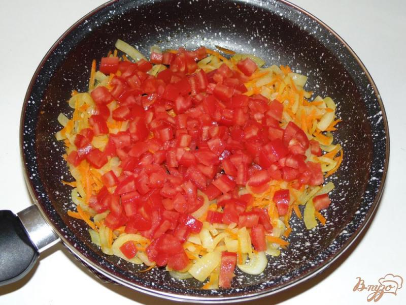 Фото приготовление рецепта: Фасоль с овощами шаг №3