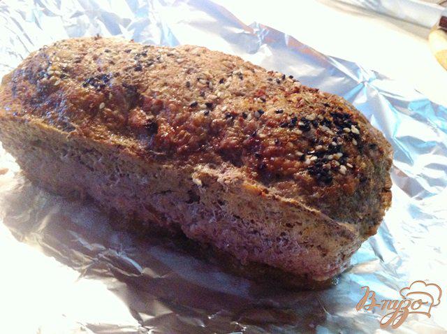 Фото приготовление рецепта: Мясной хлеб с оливками шаг №8