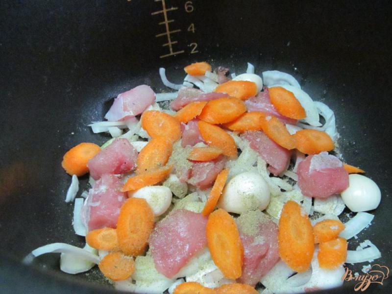 Фото приготовление рецепта: Овощи с кроликом в мультиварке шаг №3