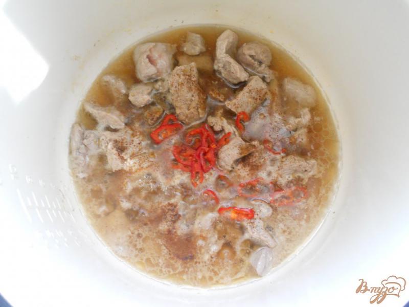 Фото приготовление рецепта: Свинина в кисло-сладком соусе в мультиварке шаг №5