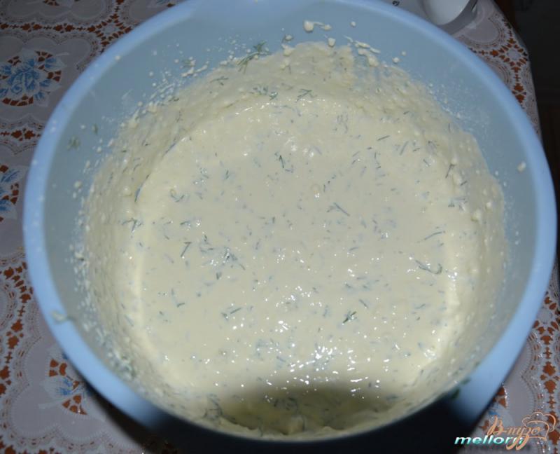 Фото приготовление рецепта: Сырный киш с творогом шаг №4
