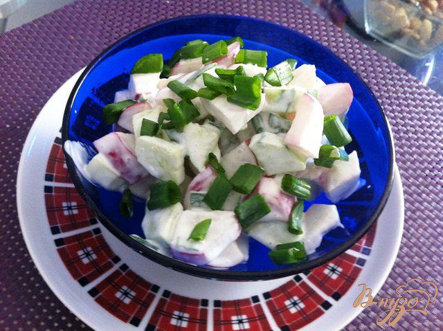 Фото приготовление рецепта: Простой весенний салат шаг №7