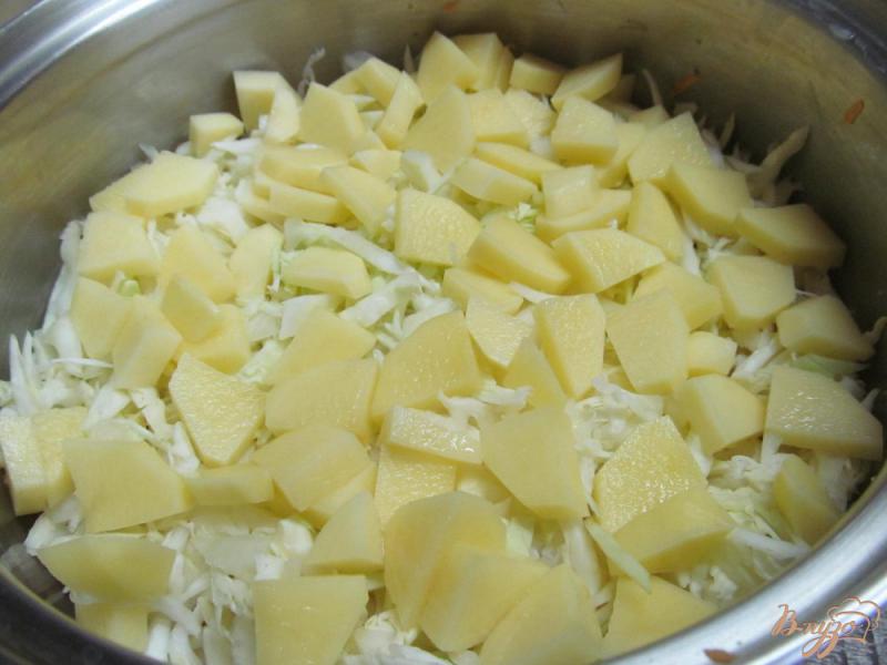 Фото приготовление рецепта: Слоенный овощной суп шаг №5
