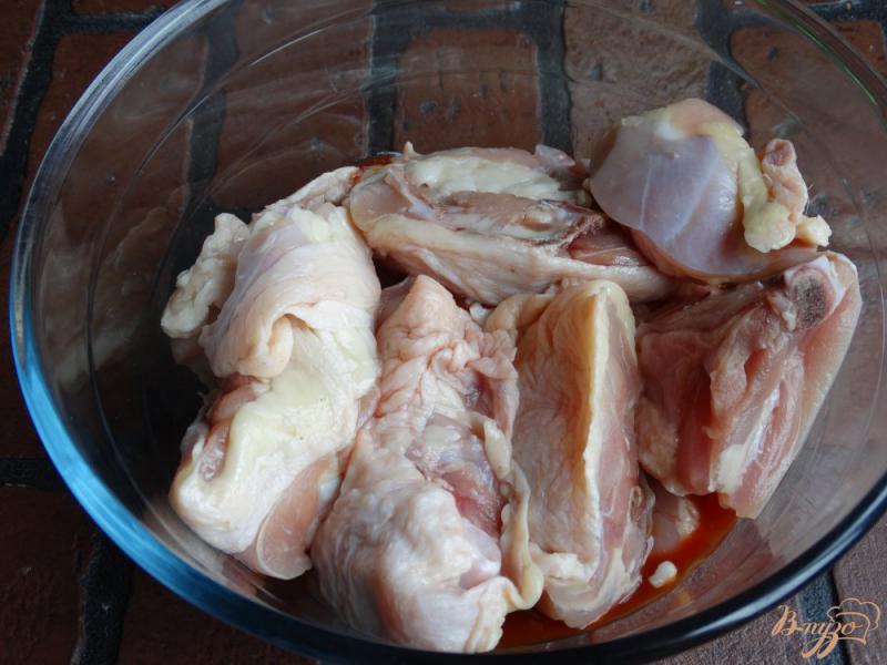 Фото приготовление рецепта: Шашлык в духовке из курицы в кетчупе шаг №2