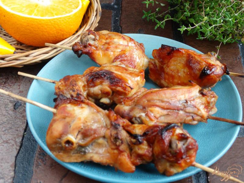 Фото приготовление рецепта: Шашлык в духовке из курицы в кетчупе шаг №5