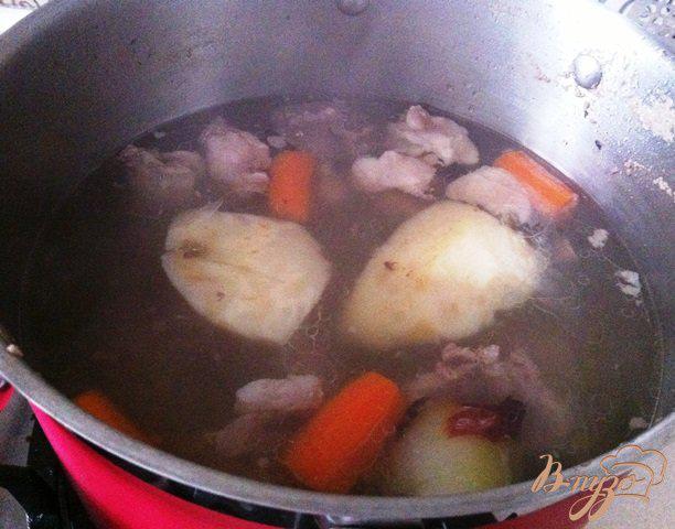 Фото приготовление рецепта: Суп из  фасоли и мяса кролика шаг №1