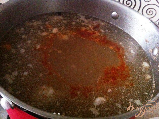 Фото приготовление рецепта: Суп из  фасоли и мяса кролика шаг №7
