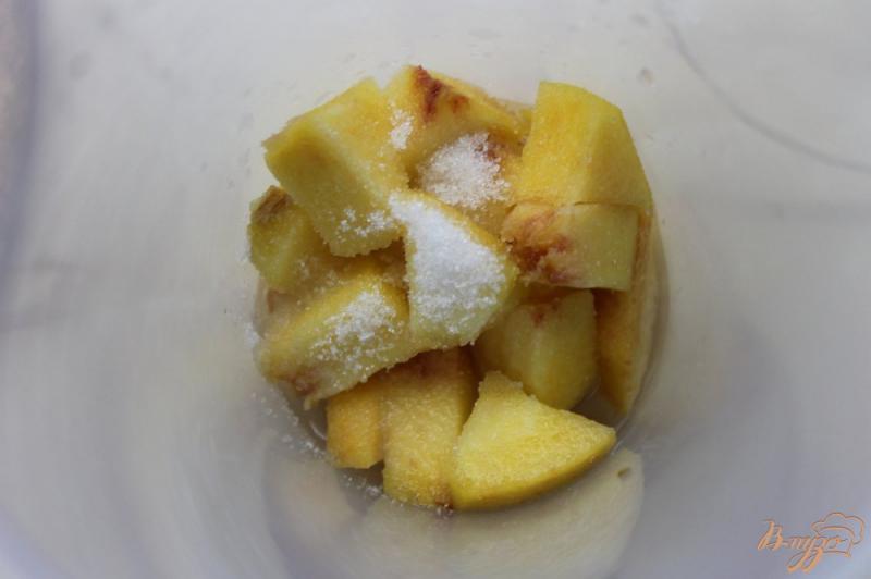 Фото приготовление рецепта: Персиковый лед для коктейлей шаг №5