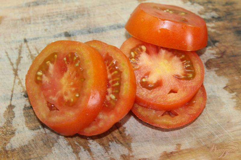 Фото приготовление рецепта: Закуска из помидоров в сырном кляре шаг №5