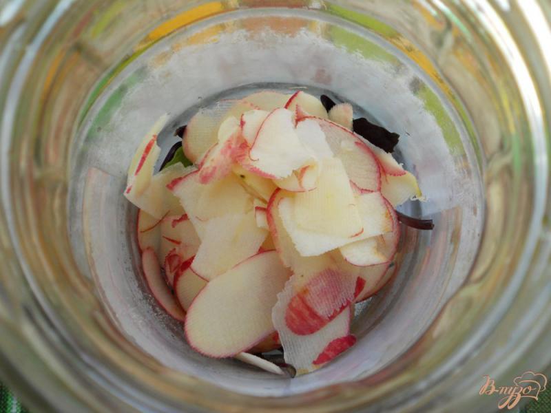 Фото приготовление рецепта: Напиток из базилика, с яблоками, лимоном и мятой шаг №3