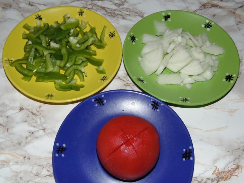 Фото приготовление рецепта: Нут с овощами шаг №2