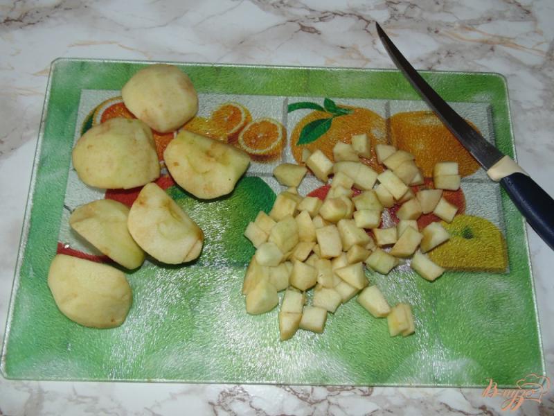 Фото приготовление рецепта: Блины с яблочной начинкой шаг №4