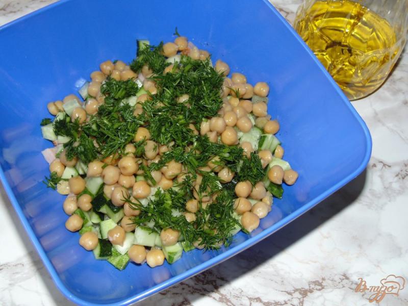 Фото приготовление рецепта: Картофельный салат с бужениной и нутом шаг №6