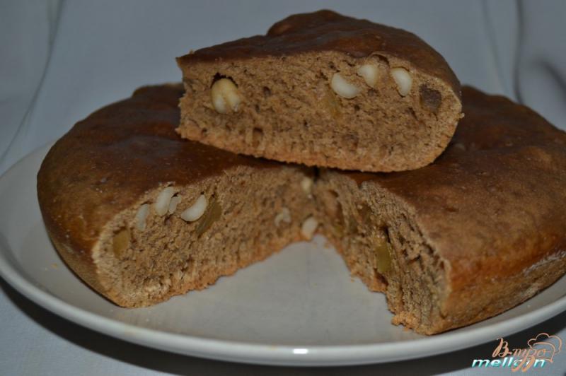 Фото приготовление рецепта: Постный кофейный пирог с цукатами и арахисом в мультиварке шаг №6