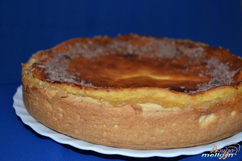 Фото приготовление рецепта: Пирог с творогом и лимоном шаг №7