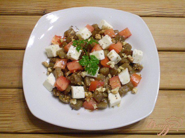Фото приготовление рецепта: Баклажаны с помидорами и сыром шаг №5
