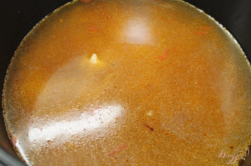 Фото приготовление рецепта: Куриный суп Харчо в мультиварке шаг №4