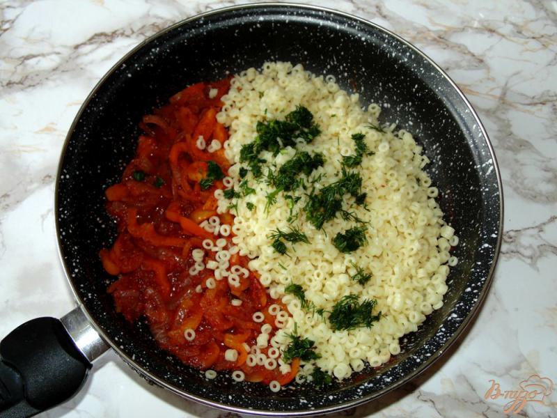 Фото приготовление рецепта: Паста Anellini с овощами шаг №8
