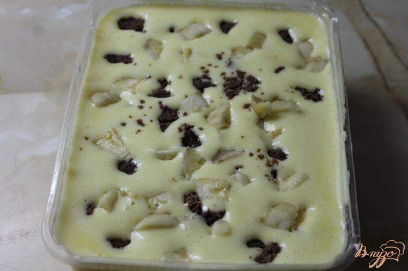 Фото приготовление рецепта: Мороженое с бананом, шоколадом и сгущенным молоком шаг №10