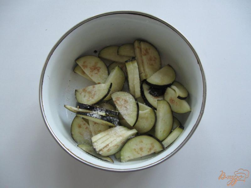 Фото приготовление рецепта: Салат из помидор с баклажанами шаг №3