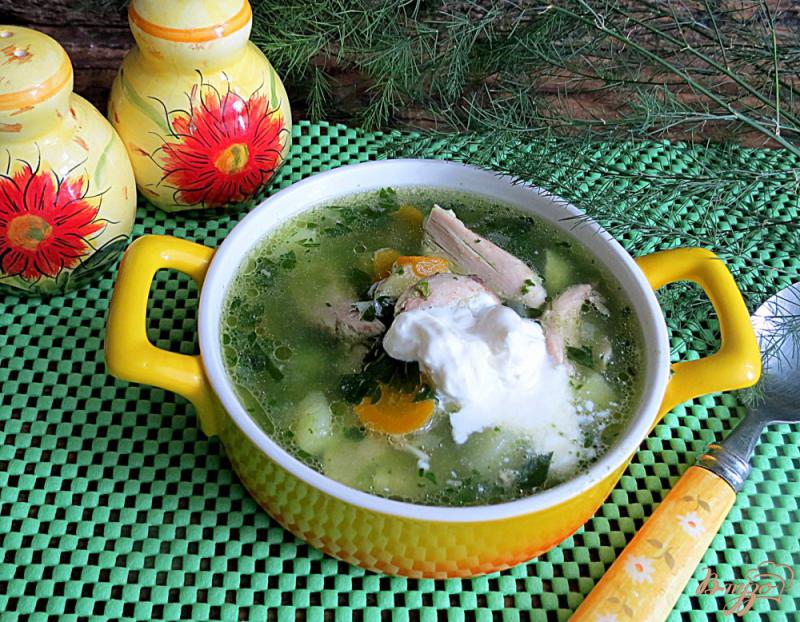 Фото приготовление рецепта: Суп зелёный со шпинатом шаг №8
