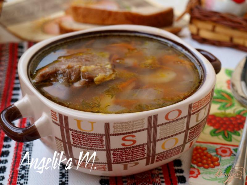 Фото приготовление рецепта: Суп на курином бульоне с фасолью шаг №5
