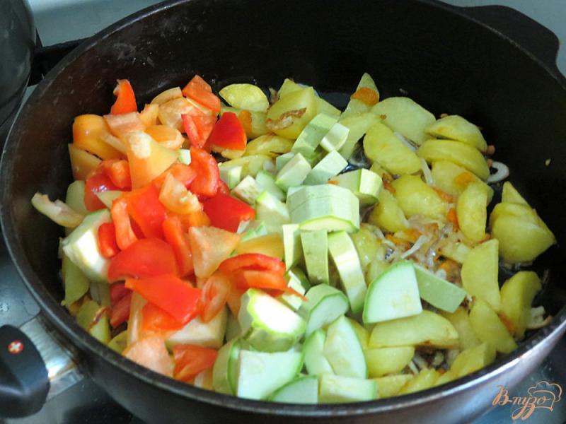 Фото приготовление рецепта: Рагу овощное летнее шаг №10