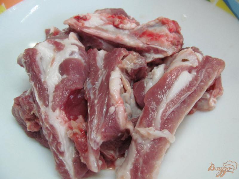 Фото приготовление рецепта: Свинина с овощами в рукаве шаг №1