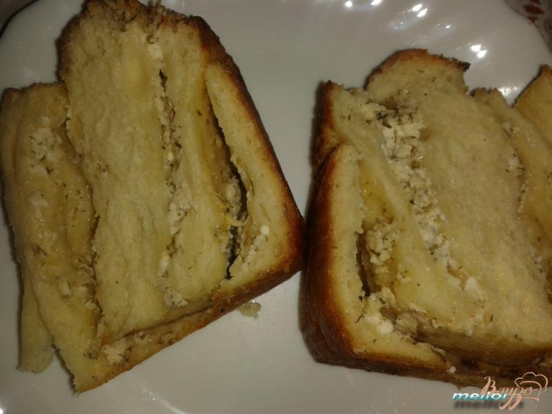 Фото приготовление рецепта: Картофельные булочки с творогом и сыром шаг №8